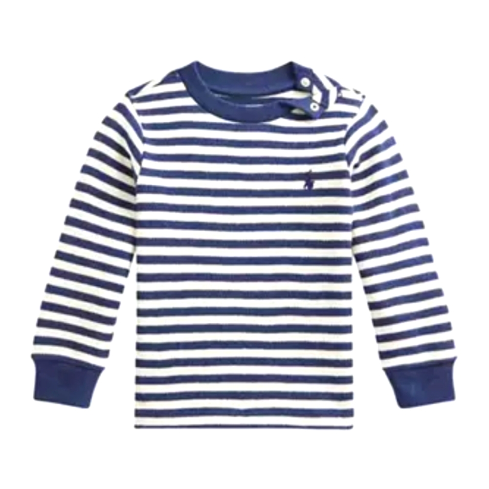 Baby Boys Striped Waffle-Knit Cotton T-Shirt
